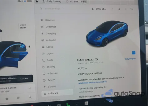 2019 Tesla Model 3 Long Range/Mid Range/Standard Range/Standard Range Plus from USA, damaged, VIN 5YJ3E1EA2KF427206
